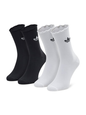 adidas adidas Set di 2 paia di calzini lunghi unisex Ruffle Crw 2Pp HC9532 Nero