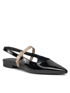 Tommy Hilfiger Tommy Hilfiger Sandály Patent Sling Back Ballerina FW0FW07839 Černá