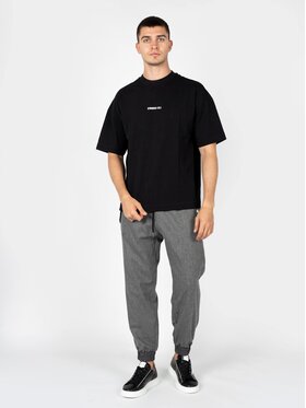 Les Hommes Les Hommes T-Shirt LBT1015700P Μαύρο Oversize