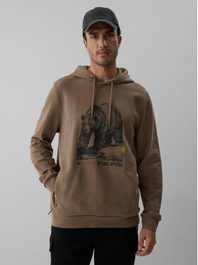 4F 4F Bluza OVERLAND Beżowy Regular Fit
