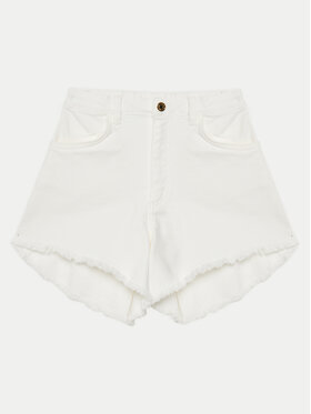 TWINSET TWINSET Džínové šortky 251GJ2610 Bílá Regular Fit