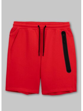 PITBULL PITBULL Szorty sportowe Szorty dresowe męskie DOGWOOD POCKET 3XL Czerwony Regular Fit