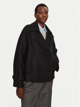 IVY OAK IVY OAK Cappotto di lana Janet IO119101 Nero Regular Fit