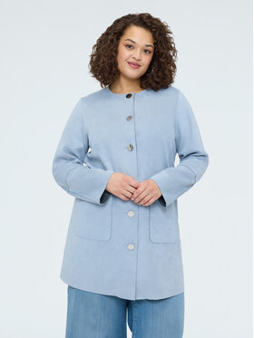 Fiorella Rubino Fiorella Rubino Płaszcz zimowy 0000L000052N013 Turkusowy A-Line Fit