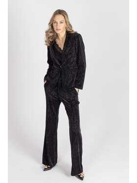 Deni Cler Milano Deni Cler Milano Spodnie materiałowe W-DC-5257-E5-M9-90-1 Czarny Loose Leg