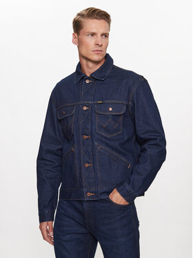 Wrangler Wrangler Kurtka jeansowa 124Mj 112341042 Granatowy Regular Fit