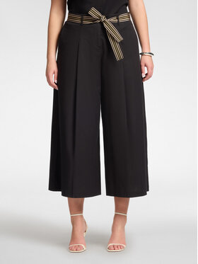 Elena Mirò Elena Mirò Spodnie materiałowe P004P000491N033 Czarny Cropp Fit