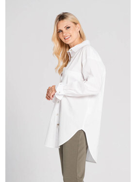 Look Made With Love Look Made With Love Koszula Koszula damska bawełniana Elite Look 160 Biały Classic Fit