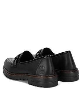 Rieker Loaferke 54862-01 Črna