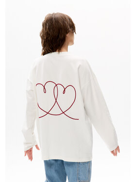 Mirons Mirons Longsleeve Print Biały Oversize