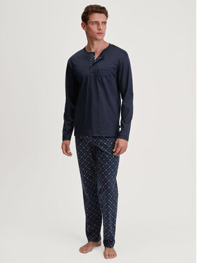 Calida Calida Pyžamo 45480 Tmavomodrá Regular Fit