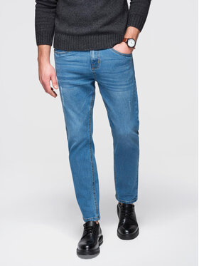 Ombre Ombre Jeansy OM-PADP-0241 Niebieski Regular Fit