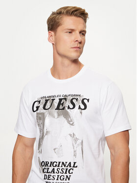 Guess T-shirt M4BI47 J1314 Bijela Slim Fit