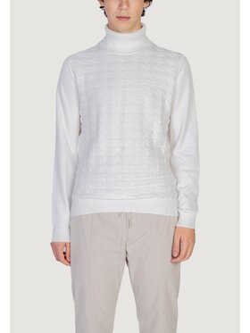 Antony Morato Antony Morato Maglione COTTON WOOL BLEND YARN WITH JACQUARD 3D Bianco To Fit
