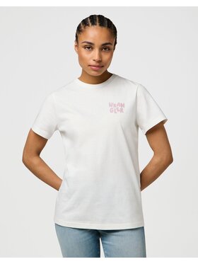 Wrangler Wrangler T-Shirt 112371082 Biały Regular Fit