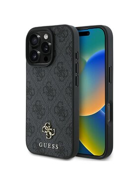 Guess Guess Etui na telefon HC Resin Bottom Glitter Czarny