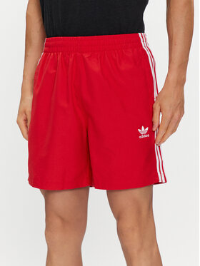 adidas adidas Szorty kąpielowe Originals Adicolor 3-Stripes Swim Shorts H44768 Czerwony