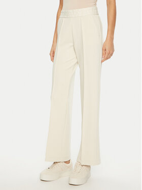 Olsen Olsen Kalhoty z materiálu 14002250 Béžová Straight Fit