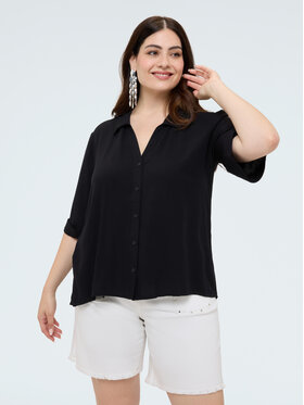 Fiorella Rubino Fiorella Rubino Koszula 5016L000182N033 Czarny Regular Fit