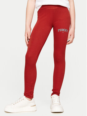 Tommy Hilfiger Tommy Hilfiger Легінси Varsity KG0KG08082 Червоний Slim Fit