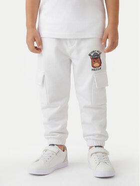 Beverly Hills Polo Club Beverly Hills Polo Club Donji dio trenerke P-SS26B-TF0136 Bijela Regular Fit