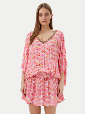 LOLA CASADEMUNT LOLA CASADEMUNT Sukienka letnia LS2516031 Różowy Regular Fit