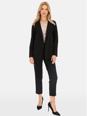 Perso Perso Marynarka VEE242404F Czarny Regular Fit
