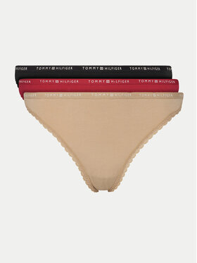 Tommy Hilfiger Tommy Hilfiger Komplet 3 par stringów UW0UW05954 Kolorowy