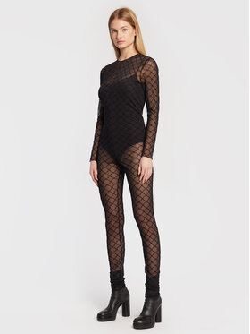 Nissa Nissa Kombinezon SALO13439 Crna Skinny Fit