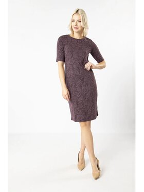 QUIOSQUE QUIOSQUE Sukienka codzienna BURGUNDEA DRESS Bordowy Regular Fit