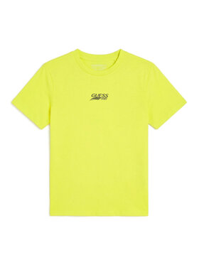 Guess Guess Tričko L6RI10 K8HM4 Žltá Regular Fit