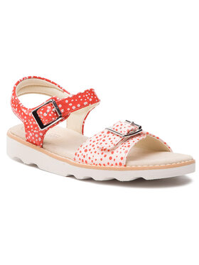 Clarks Clarks Sandały Crown Bloom K 261421296 Czerwony