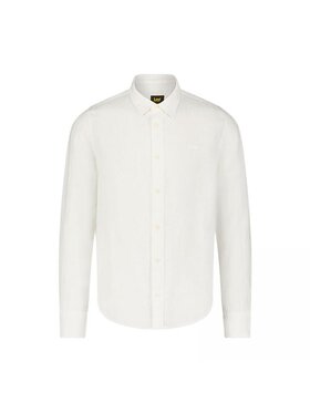 Lee Lee Koszula PATCH SHIRT BRIGHT WHITE Biały Regular Fit