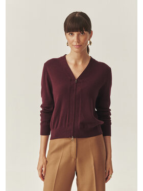 TATUUM TATUUM Sweter PILAR Bordowy Classic Fit