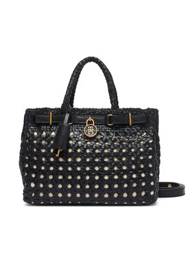 Tommy Hilfiger Tommy Hilfiger Käekott American Icon Mini Tote Braided AW0AW18734 Must