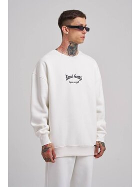 Machinist Machinist Bluza Bluza Bez Kaptura Oversize Męska Biała Machinist Nomad Gangs L Biały Oversize