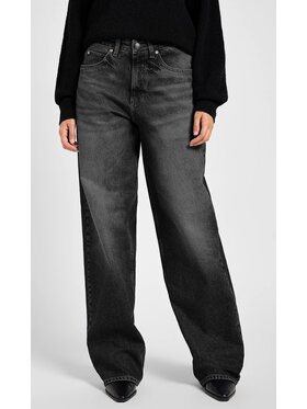 Lee Lee Jeansy Rider Loose Czarny Loose Fit