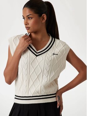Guess Guess Sweter 172205 Biały Classic Fit