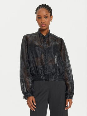 TWINSET TWINSET Majica dugih rukava 241TP2020 Crna Loose Fit