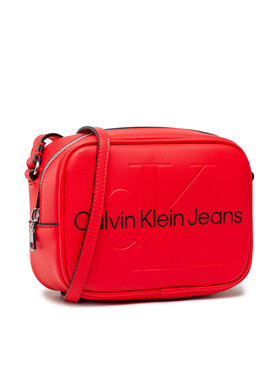 Calvin Klein Jeans Calvin Klein Jeans Дамска чанта Sculpted Camera Bag Mono K60K609311 Червен