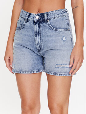 Hugo Hugo Szorty jeansowe 50489287 Niebieski Regular Fit