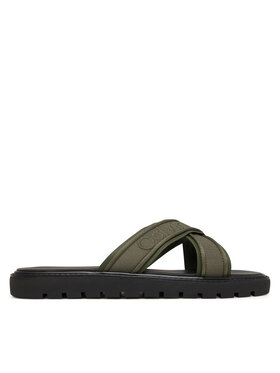 Calvin Klein Calvin Klein Klapki Sq Molded Sandal Xcross Wb HM0HM02101 Zielony