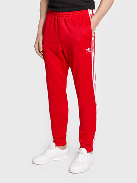 adidas adidas Spodnie dresowe Adicolor Classics IB1412 Czerwony Slim Fit