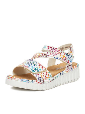 Rieker Rieker Сандали V1364-90 Бял