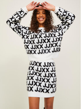 JJXX JJXX Sweter Francesca 12216798 Biały Regular Fit