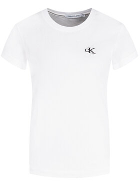 Calvin Klein Jeans Calvin Klein Jeans T-krekls J20J212883 Balts Slim Fit