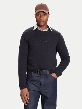 Tommy Jeans Tommy Jeans Sveter DM0DM22097 Tmavomodrá Regular Fit