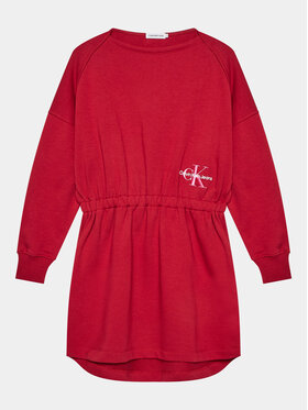 Calvin Klein Jeans Calvin Klein Jeans Vestito di maglia Monogram IG0IG02316 D Rosso Relaxed Fit