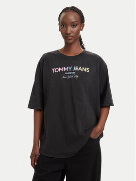 Tommy Jeans Tommy Jeans T-shirt DW0DW22803 Crna Oversize