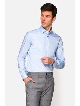 Lancerto Lancerto Koszula Cameron KO051121000021 Błękitny Slim Fit